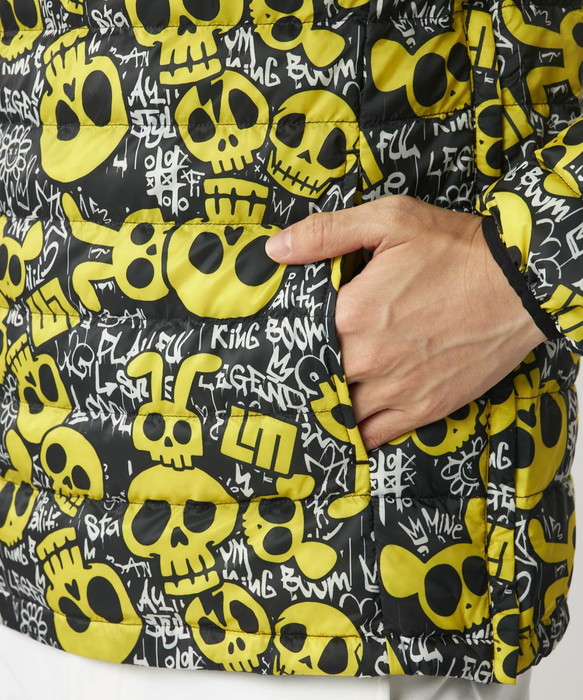 【美品】ラウドマウス メンズ 2wayハイブリッドダウンブルゾン LOUDMOUTH（ラウドマウスゴルフ） ラウドマウス メンズ 2way