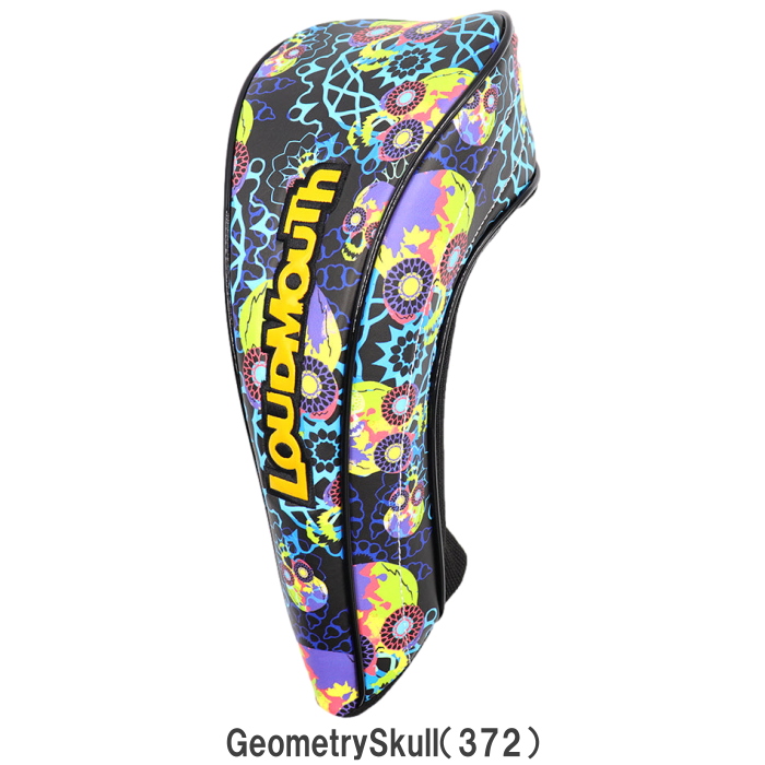 LOUDMOUTH ラウドマウス ドライバー用ヘッドカバー LM-HC0013/DR 【GeometrySkull（372）/CrazyGraff（377）】｜golf-atlas｜02