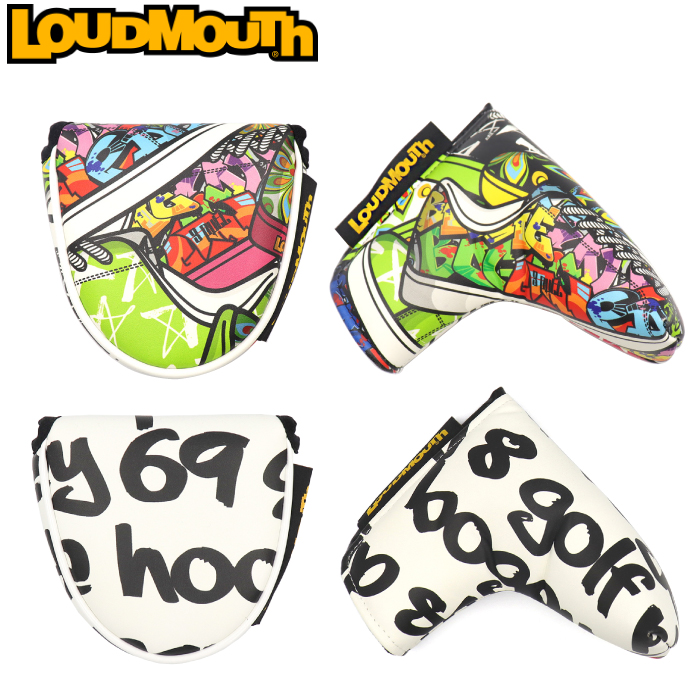 Loudmouth - LOUDMOUTh パターカバー 2個セット 定価7,260円 ラウドマウス LOUDMOUTH ラウドマウス パターカバー LM-HC0019/PN/MT （ピン