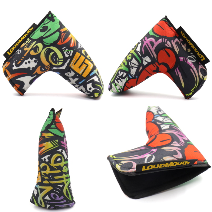 Loudmouth - LOUDMOUTh パターカバー 2個セット 定価7,260円 ラウドマウス LOUDMOUTH ラウドマウス パターカバー LM-HC0019/PN/MT （ピン
