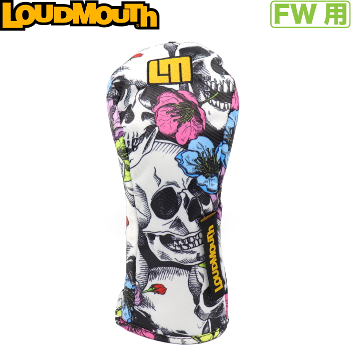LOUDMOUTH ���E�h�}�E�X �t�F�A�E�F�C�E�b�h�p�w�b�h�J�o�[�@LM-HC0020/FW�@Skull Flowers�i151�j�X�J���t�����[�Y