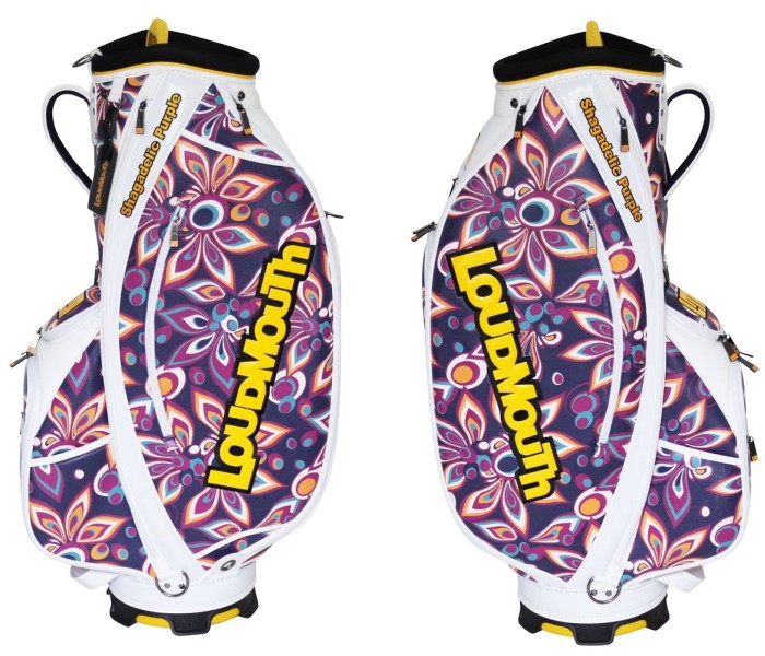 【未使用】ラウドマウス キャディバック 9.5型 スカル柄 LOUDMOUTH LOUDMOUTH ラウドマウス LM-CB0020 キャディバッグ 9.5型 Mosaic