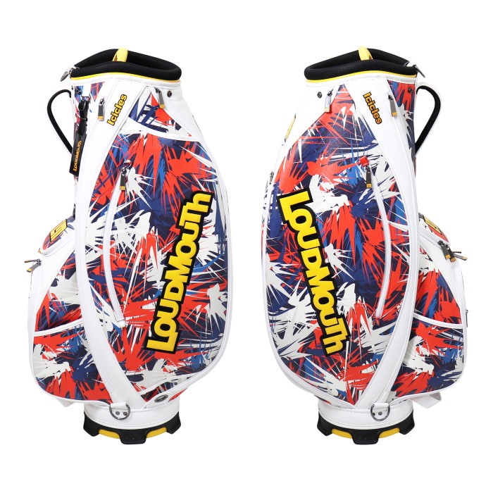 LOUDMOUTH ９インチ ゴルフキャディバッグ カラフル LOUDMOUTH ラウドマウス 9.5型 3点式 キャディバッグ シャガ