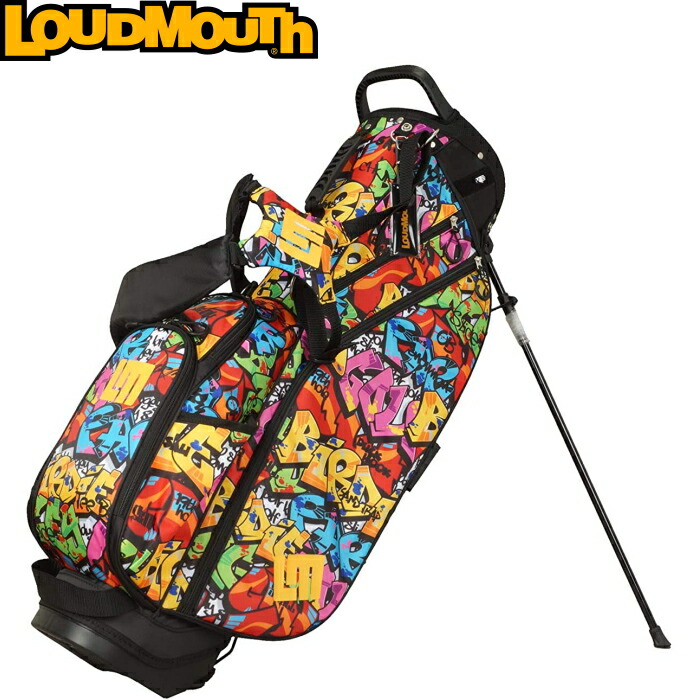 【超美品】ラウドマウス キャディバッグ 8.5型 軽量モデル LM-CB0010 LOUDMOUTH ラウドマウス LM-CB0010 8.5型 スタンドキャディ