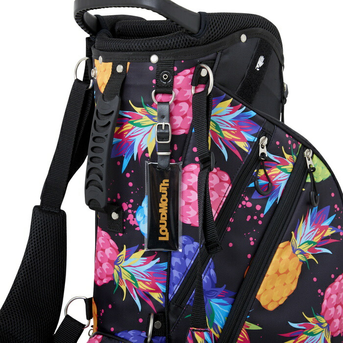美品⭐︎LOUDMOUTH トロピカルパイナップルキャディバッグ／フードカバーなし loud-lm-cb0010-28108.jpg