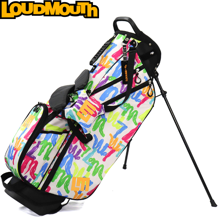 【期間限定】ラウドマウス キャディバッグ コミカルブロット LM-CB0010 LOUDMOUTH（ラウドマウスゴルフ） 【限定カラー】LOUDMOUTH ラウド