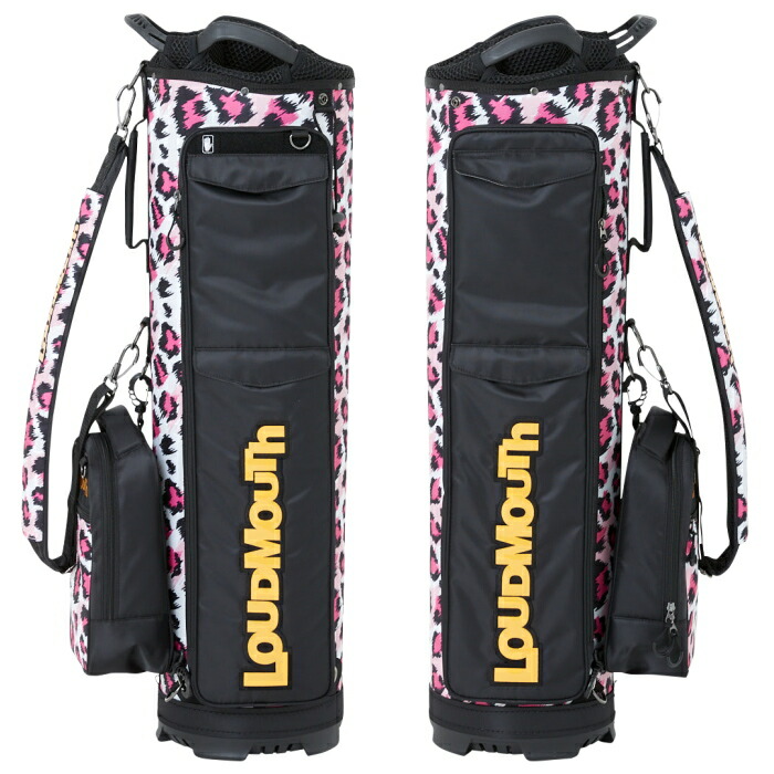 美品 花柄 LOUDMOUTH ラウドマウス キャディバッグ レディース 9型 LOUDMOUTH（ラウドマウスゴルフ） ラウドマウス LM-CB0018 キャディ