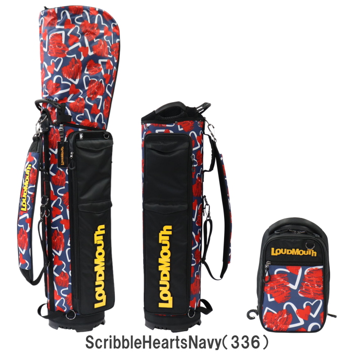 Loudmouth キャディバッグ　ヘッドカバーセット　未使用　※別売り可 LOUDMOUTH（ラウドマウスゴルフ） ラウドマウス LM-CB0018 キャディ