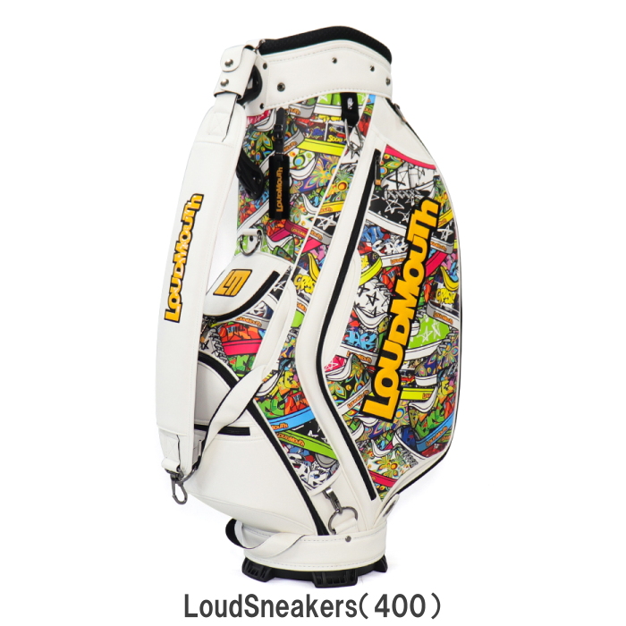 LOUDMOUTH ラウドマウス　LM-CB0027 キャディバッグ 9型　【Loud Sneakers（400）/Big Words  White（409）】