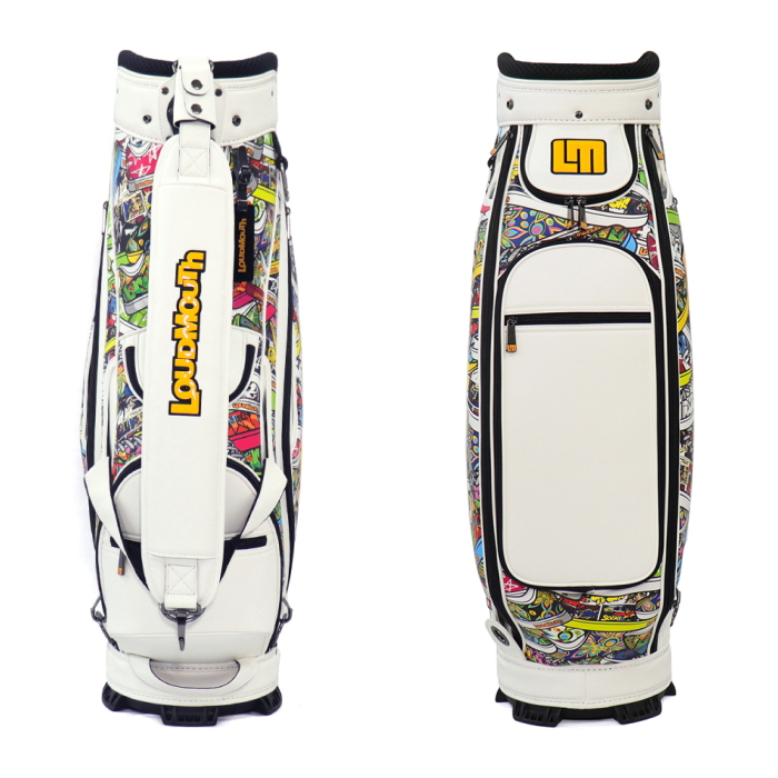 LOUDMOUTH ラウドマウス　LM-CB0027 キャディバッグ 9型　【Loud Sneakers（400）/Big Words White（409）】｜golf-atlas｜04