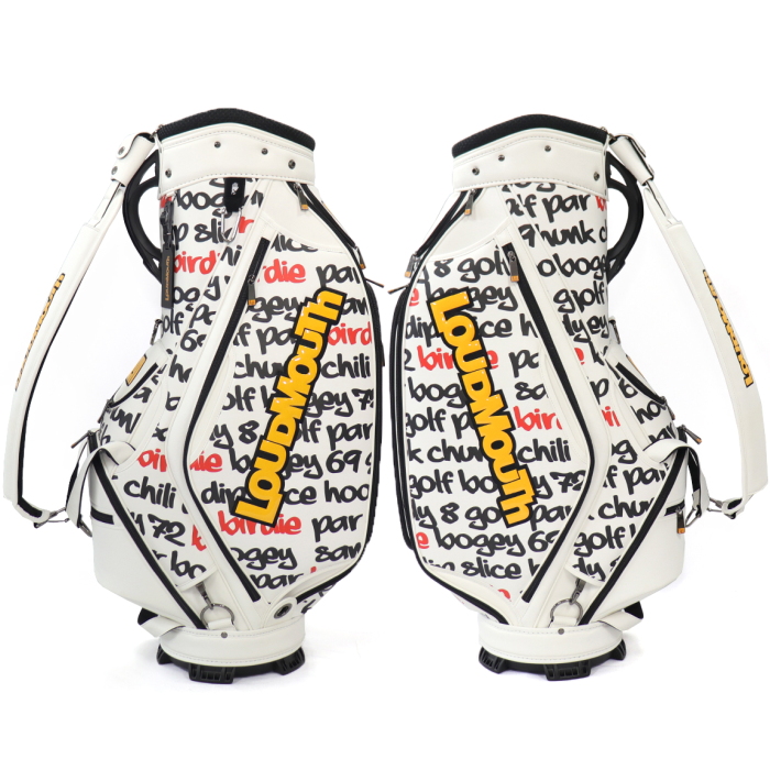 LOUDMOUTH ラウドマウス　LM-CB0027 キャディバッグ 9型　【Loud Sneakers（400）/Big Words  White（409）】