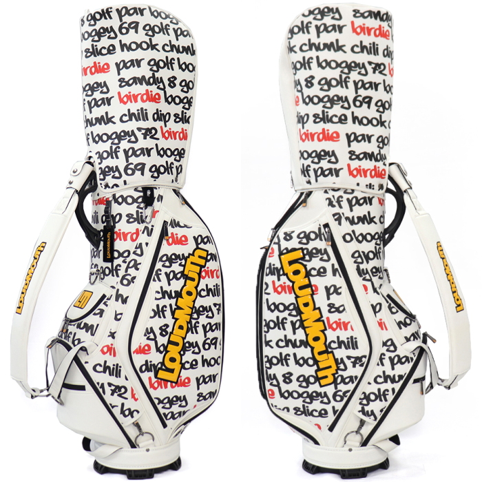 LOUDMOUTH ラウドマウス　LM-CB0027 キャディバッグ 9型　【Loud Sneakers（400）/Big Words White（409）】｜golf-atlas｜09