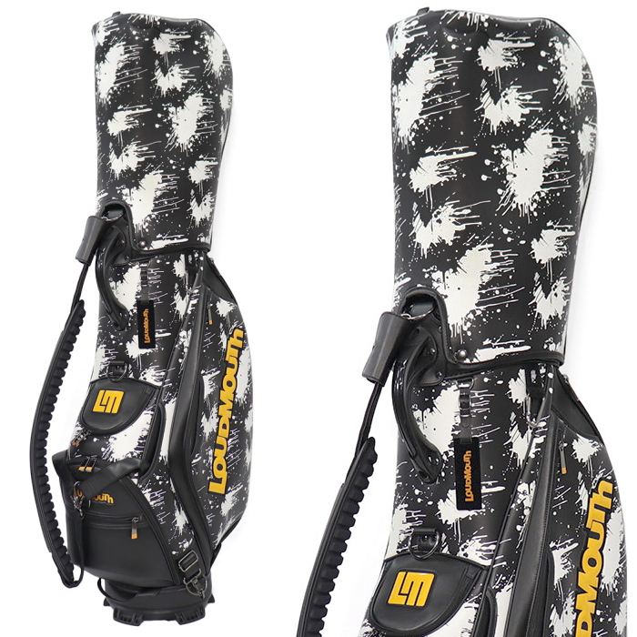 Loudmouth キャディバッグ スプラッターデザイン Amazon | ラウドマウスゴルフ Loud Mouth Golf キャディバッグ