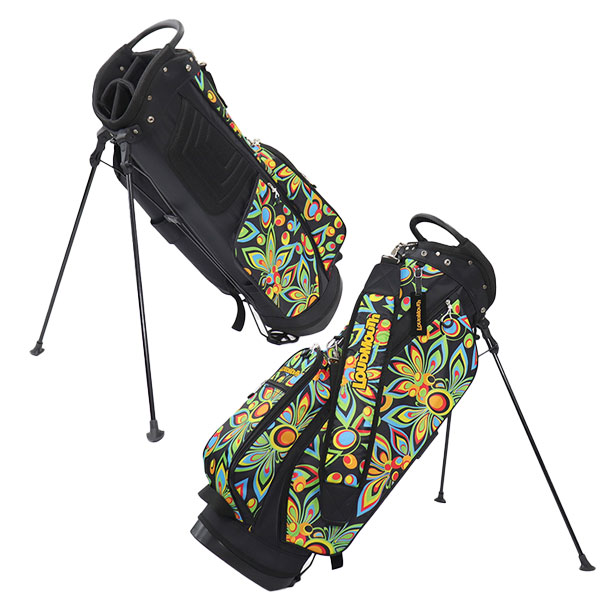 Loudmouth シャガデリック　キャディバッグ 新品】ラウドマウス キャディバッグ 8.5型 シャガデリックブラック 020