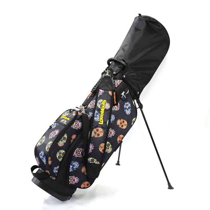 【新品】ラウドマウス キャディバッグ 8.5型 058 シュガースカルズ LOUDMOUTH ラウドマウス LM-CB0031 スタンドキャディバッグ 8.5