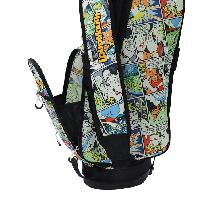 【新品】ラウドマウス キャディバッグ 8.5型 シャンク/アメコミ柄 088 LOUDMOUTH（ラウドマウスゴルフ） ラウドマウス LM-CB0031 スタンド