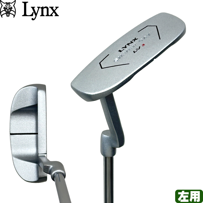 豪華ラッピング無料 左用 Lynx リンクス パター LV3 シルバーキャット CAT SILVER パター