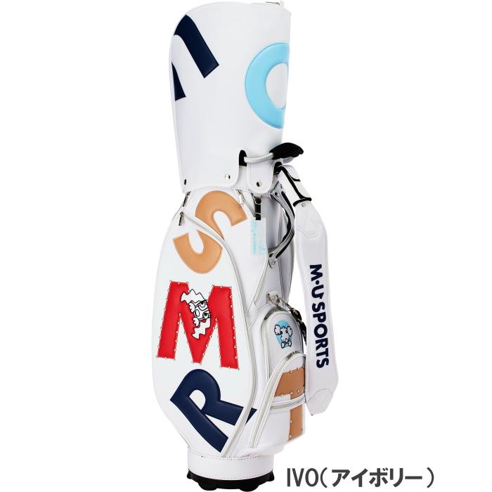 M・U SPORTS　MUスポーツ　703J1104 大胆ロゴ柄 キャディバッグ レギュラーソール｜golf-atlas｜02