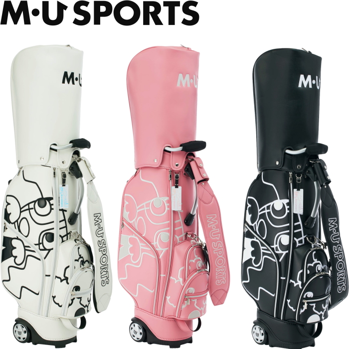 M・U SPORTS　MUスポーツ　703J1106 キャラクター単色プリント キャディバッグ ローリングソール