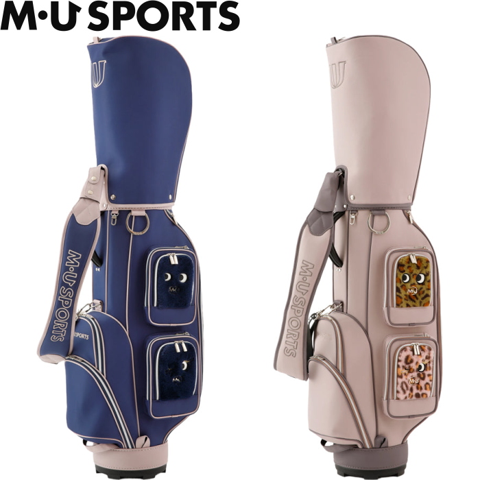 m-U SPORTS キャスター付き❗️ ゴルフキャディバッグ 赤 dショッピング |MUスポーツ M.U SPORTS 単色キャラクター