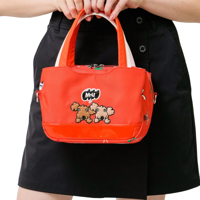 M・U SPORTS 2025年秋冬新作 エンジョイゴルフ総柄カートポーチ M・U SPORTS M・U SPORTS MUスポーツ 703R6036 カートポーチ