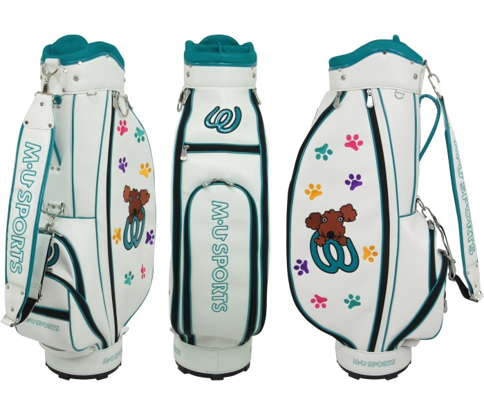 M.U スポーツ　レディースキャディバッグ　美品 M・U SPORTS MU SPORTS MUスポーツ 703W6900 レディース キャディ