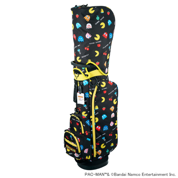 Pac Golf Pacman PAC-MAN パックマン キャディバッグ イエロー OCB0008 バンダイナムコエンターテインメント 公式グッズ :pacman ...