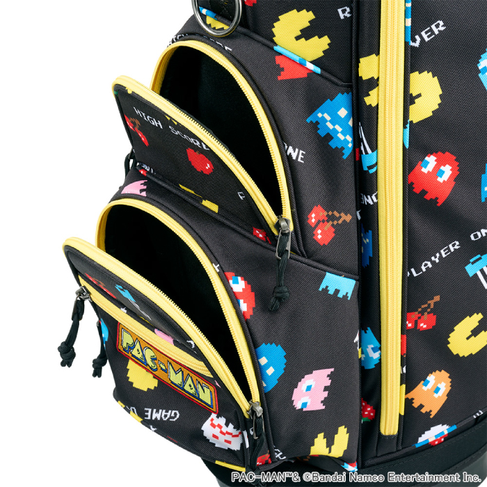 ★PAC-MAN パックマン キャディバッグ イエロー OCB0008 バンダイナムコエンターテインメント 公式グッズズ★ バンダイナムコエンターテインメント PAC-MAN パックマン