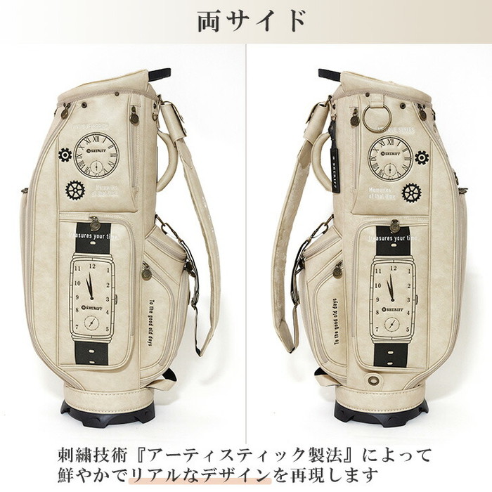 SHERIFF キャディバッグ Antique Series SHERIFF（シェリフ） アンティークシリーズ SAT-001 キャディバッグ