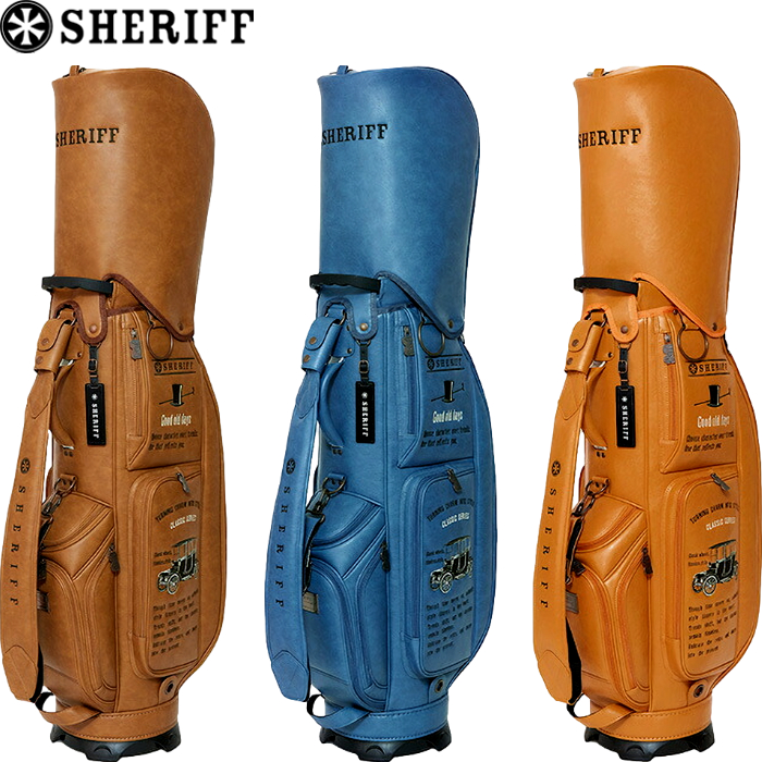 [希少品]クラシック シェリフ ゴルフバッグ SHERIFF（シェリフ） SFC-019 クラシックシリーズ キャディバッグ 9.5