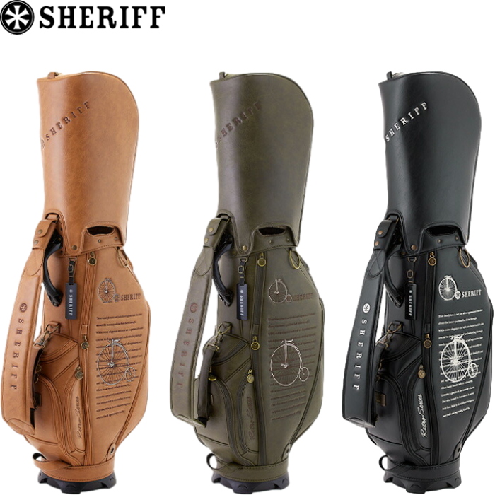 SHERIFF（シェリフ） SFR-001 レトロシリーズ キャディバッグ 9.5型