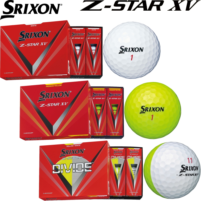 スリクソン Z-STAR XV ゴルフボール 2023年モデル 1ダース（12個入り）日本正規品