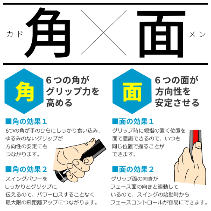 AZROF 【メール便発送可】AZROF アズロフ 六角形グリップ Hex