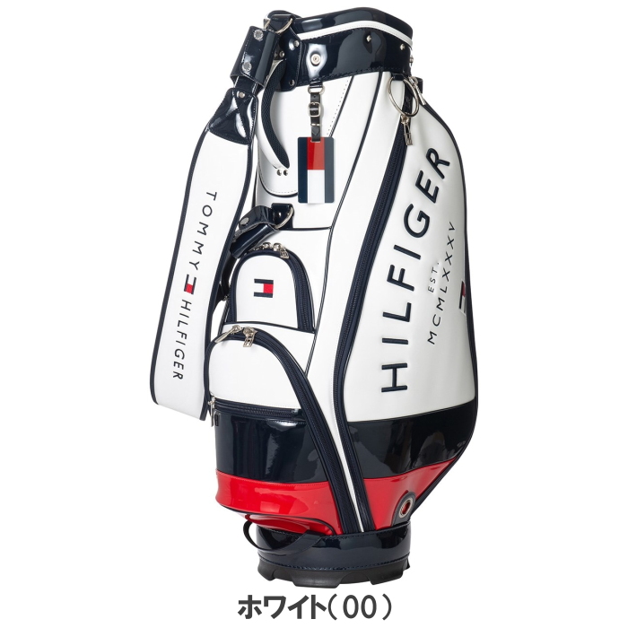 トミーヒルフィガーゴルフ THMG2FC2 カートキャディバッグ 9型 TOMMY HILFIGER GOLF/メンズ/エナメルシグネチャー ゴルフ用バッグ トミーヒルフィガーゴルフ THMG2FC2 カートキャディバッグ 9型 TOMMY HILFIGER GOLF/メンズ/エナメルシグネチャー ゴルフ用バッグ