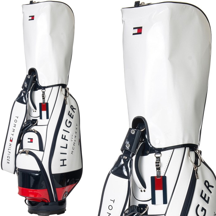 トミーヒルフィガーゴルフ THMG2FC2 カートキャディバッグ 9型　TOMMY HILFIGER GOLF/メンズ/エナメルシグネチャー カートキャディバッグ HILFIGER