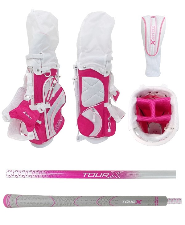 TOUR-X ピンクジュニア ゴルフセット サイズ ＃0 （〜5才未満用