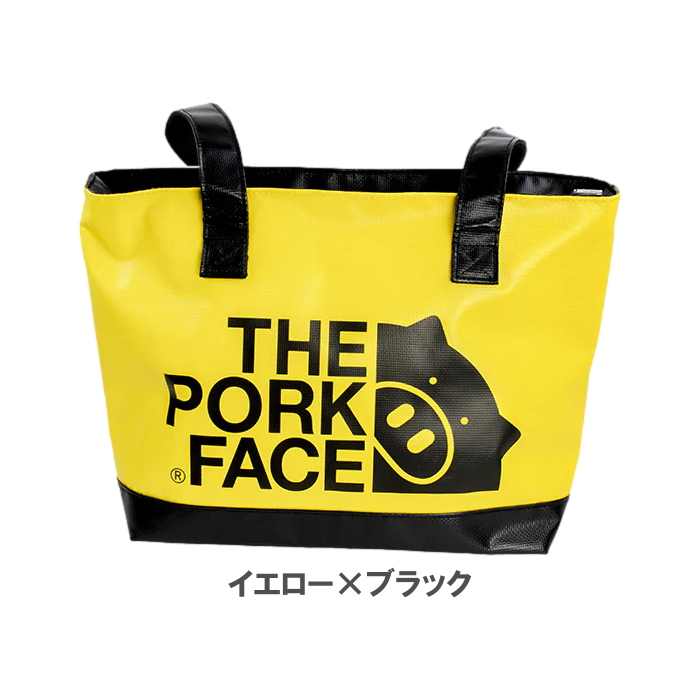 THE PORK FACE ゴルフバッグ イエロー 新品 THE PORK FACE ザ・ポークフェイス ミドルトート トートバッグ