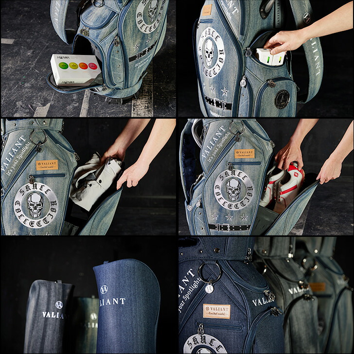 VALIANT ヴァリアント VA-017 スカルコレクション デニム キャディ