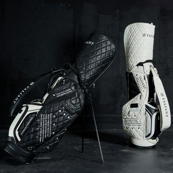 サンプル VALIANTゴルフ エンブレム スタンドバッグ BK×WH シェリフ サンプル VALIANTゴルフ エンブレム スタンドバッグ BK×WH シェリフ