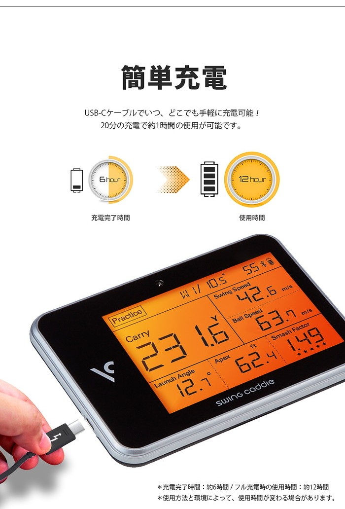 Voice Caddie ボイスキャディ SC300 スイングキャディ 高性能レーダー