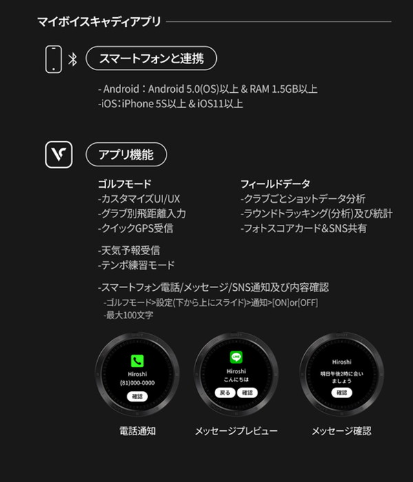 VOICE CADDIE（ボイスキャディ） T11 PRO ゴルフウォッチ 腕時計型GPS