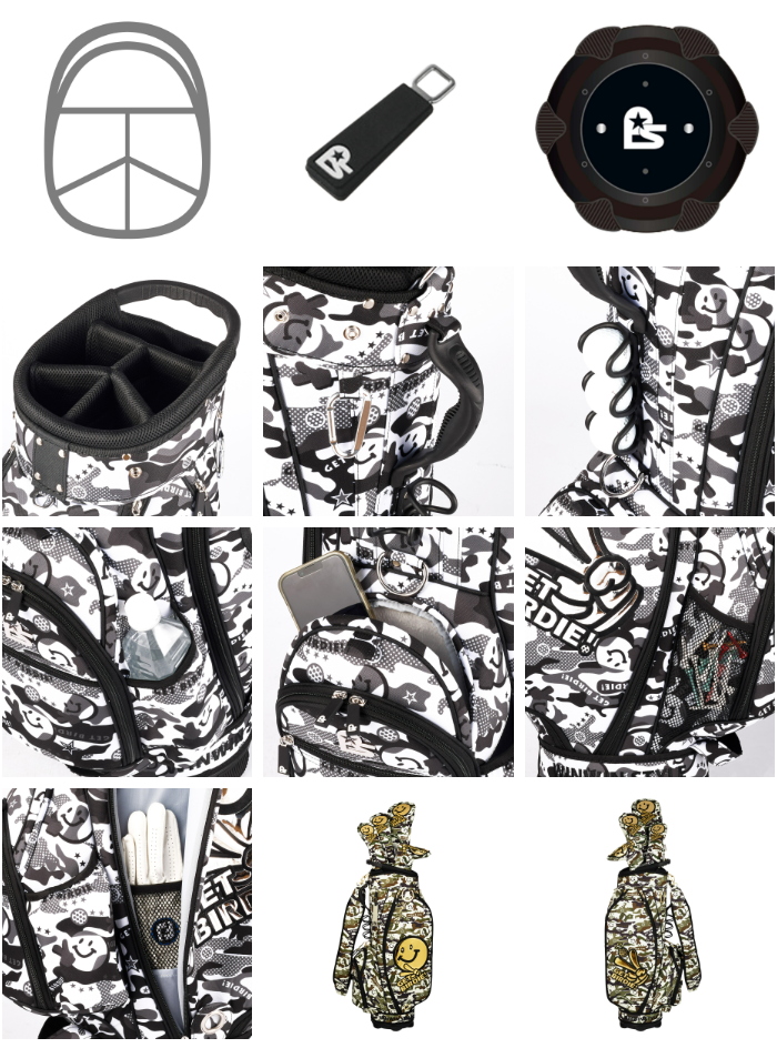 WINWIN STYLE（ウィンウィンスタイル） GET BIRDIE! CAMO CART BAG
