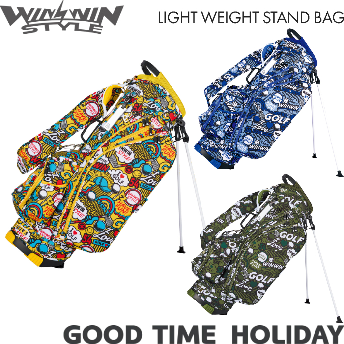 WINWIN STYLE �E�B���E�B���X�^�C�� GOOD TIME HOLIDAY LIGHT WEIGHT STAND BAG�@�O�b�h�^�C���z���f�C�@�X�^���h�o�b�O