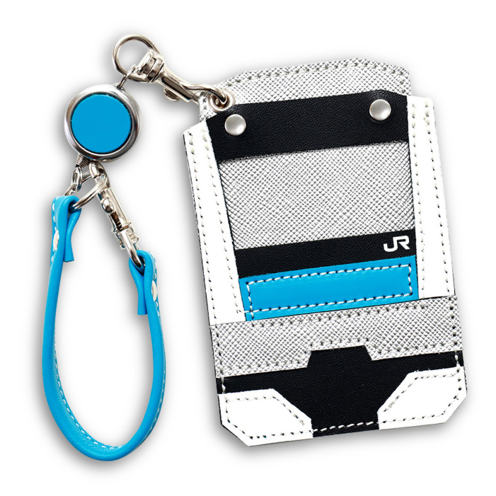 パスケース リール付き メンズ 2枚 鉄道 電車 交通 定期入れ ICカード