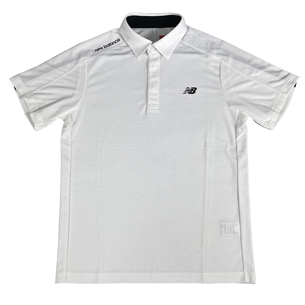 サイズ：4 NEW BALANCE GOLF ニューバランス  半袖 ポロシャツ  ホワイト系 [240101423922] ゴルフウェア メンズ ストスト NEW BALANCE ニューバランス 半袖ポロシャツ レッド系 サイズ：4