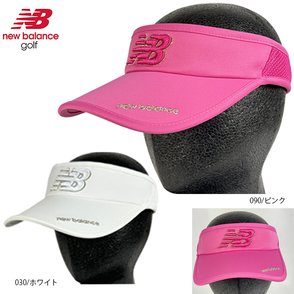ゴルフキャップ 帽子 ゴルフバイザー サンバイザー 012-4987512 ニューバランスゴルフ 24春夏 レディース サイズ調整可能 newbalance golf｜golf-line