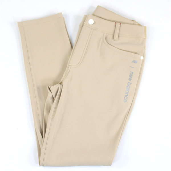 New Balance レディース ゴルフパンツ M ベージュ 4WAYストレッチ 吸汗速乾 スリム ロングパンツ (WOMENS) | new