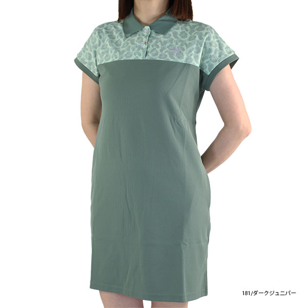 ニューバランス ゴルフウェア ワンピース レディース レオパード半袖ワンピース 012-5124503 new balance New Balance Golf（ニューバランスゴルフ） セール ゴルフウェア