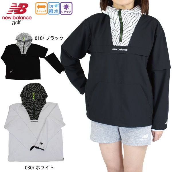 ゴルフウェア ゴルフアウター 袖脱着 2WAY ハーフジップ プルオーバー フーディー ニューバランス 012-6121501 レディース 26春夏 newbalance GOLF