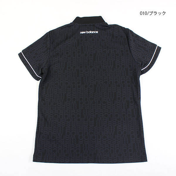 ネコポス対象 ゴルフウェア モックネック 半袖 ニューバランス 012-6166502 レディース 26春夏 リフレクト・ロゴ柄ハーフジッププルオーバー ストレッチ UV_9